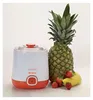 A yogurt maker and fruits are displayed on a white background. Produktbild-Vorschau