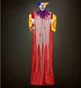 Horror Clown lebensgroß - pulsierend blinkende LED Augen - Produktbild-Vorschau 2