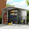 Outsunny Gerätehaus 4,4 m² Gartenhaus mit Pultdach, Produktbild-Vorschau 9