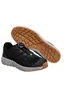 A pair of black safety shoes with a brown sole, shown from a slightly elevated angle against a white background. Produktbild-Vorschau