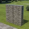 vidaXL Gabionenwand mit Abdeckung Verzinkter Stahl Produktbild-Vorschau 8