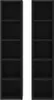 vidaXL Scaffali per CD 2 pezzi Nero 21x16x93,5 cm Materiale Anteprima dell’immagine prodotto 12