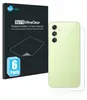 A product package for screen protectors is shown next to a light green smartphone. Produktbild-Vorschau