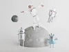 Palloncino in foil robot che corre 80 cm per elio argento Anteprima dell’immagine prodotto 2