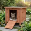 Mucola Katzenhütte Outdoor Katzenhöhle Katzenhaus Wurfkiste Produktbild-Vorschau 4