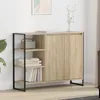 vidaXL Bočná skrinka Sonoma 96,5 x 30 x 75 cm Materiál na Náhľad obrázku produktu 3