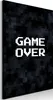 Vliesstoff Leinwandbild - Pixel Game Over 80x120 cm Produktbild-Vorschau 1