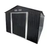 4iQ Stabiler Stahl Geräteschuppen 303x300x215 cm – 9 m² Produktbild-Vorschau 1