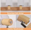 ZMH reflektor sufitowy 4 płomienie lampa sufitowa drewno - Podgląd zdjęcia produktu 5