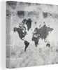 MuchoWow® - Leinwandbilder - Weltkarte - Pflanzen - Grau, Produktbild-Vorschau 1