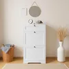Schuhschrank BEALIFE 58x24x102 cm mit 2 Kippfächern & Produktbild-Vorschau 2