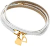 Karisma Damen Charms-Lederarmband Weiss dreifach gewickelt Produktbild-Vorschau 2