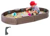 VEVOR Sandkasten mit Abdeckung, 72 x 41,5 x 9,1 Zoll ovaler Produktbild-Vorschau 1