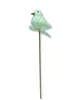 Blumen-Stecker Glitzer Vogel creme 6 x 25cm 24 Stück Produktbild-Vorschau 3