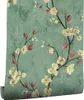 Vintage-Blumentapete 44×1000 cm, wasserfestes PVC, Produktbild-Vorschau 1