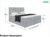 MEBLINI Boxspringbett mit Bettkasten - Gepolstert Produktbild-Vorschau 6