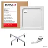 Schulte Duschwanne 90x90 cm, Weiß, Modell Cala - Produktbild-Vorschau 1