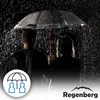 Großer Herrenschirm, stabil, regenfest, sturmfest, schwarz, Produktbild-Vorschau 3