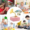 Collage of scenes showing families and children interacting with toys and celebrating. Produktbild-Vorschau