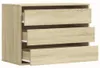 vidaXL Cassettiera rovere Sonoma 80x41x58 cm materiale a Anteprima dell’immagine prodotto 5
