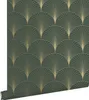 ESTAhome Tapeta art déco motiv tmavě zelená a zlatá - Náhled obrázku produktu 1