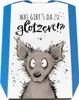 Wolf Parkscheibe mit Spruch Was gibt‘s da zu glotzen Produktbild-Vorschau 1