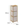 Regal "tidy box" mit 3 körben aus braunem bambus - 5 five Produktbild-Vorschau 7