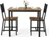 Esstischgarnitur Rustikales Braun/Schwarz 90x60x75,5 cm mit Produktbild-Vorschau 8