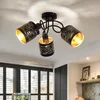 Deckenleuchte, Nachbildung Stanzungen, schwarz-gold, 40 cm, Produktbild-Vorschau 4