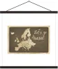 MuchoWow® Textilposter Europa Karte - Vintage - Zitate Produktbild-Vorschau 1
