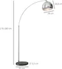 HOMCOM Stehlampe höhenverstellbar, schwenkbar Stehleuchte Produktbild-Vorschau 4