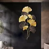 Wanddekoobjekt, 3D Ginkgo Wanddekoration aus Metall, Ginkgo Produktbild-Vorschau 5