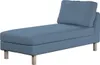 Dekoria Bezug für Karlstad Hocker, blau, Husse, Karstadt Produktbild-Vorschau 3