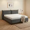 ELVORA DESIGNE Polsterbett 140x200, Modernes Skandi-Bett Produktbild-Vorschau 14