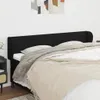 vidaXL Kopfteil mit Ohren Schwarz 183x23x78/88 cm Stoff - Produktbild-Vorschau 1