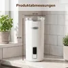 COSTWAY, mousseur à lait électrique, 6 en 1, 400W, 250ml, Voir les images du produit 9