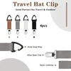 4 Stück Hut Clip für Reisen Elastische Huthalter Clip Produktbild-Vorschau 2