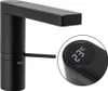 A black faucet with a digital temperature display. Podgląd zdjęcia produktu