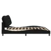 vidaXL Struttura letto con LED senza materasso "Hvar" nero Anteprima dell’immagine prodotto 11