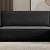 Wohnlandschaft U-Form Schwarz COMO Cord mit Bett Sofa Produktbild-Vorschau 8