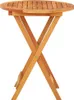 vidaXL Tavolo da giardino pieghevole Ø60x75 cm in legno Anteprima dell’immagine prodotto 18