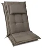 Beautissu 2x Premium Hochlehnerauflage 120x50x7cm, Taupe Produktbild-Vorschau 1