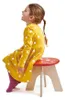 Tender Leaf Hocker Pilz Holz Kinderzimmer Rot Produktbild-Vorschau 2