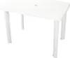 vidaXL Tavolo da giardino bianco 101 x 68 x 72 cm plastica Anteprima dell’immagine prodotto 5