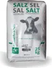 A bag of animal feed salt with a cow illustration. Produktbild-Vorschau