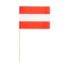 A small flag of Austria on a wooden stick, isolated on a white background. Produktbild-Vorschau