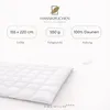 HANSKRUCHEN Daunendecke 155x220 cm Leicht 100% Daunen Produktbild-Vorschau 2