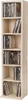 A tall, narrow, light wood CD storage rack filled with CDs. Anteprima dell’immagine prodotto