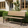 di volio Gartenbank TARZO - Beige, Sitzbank mit Lehne für Produktbild-Vorschau 5