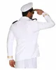 Weiß-Goldenes Schiffskapitän Jacket für Herren Größe: XL Produktbild-Vorschau 3